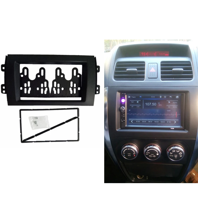Автомагнитола 2 Din для SUZUKI SX4 (07 10) монтажная стереосистема с рамкой DVD