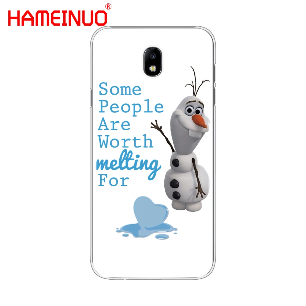 HAMEINUO Симпатичные Олаф Снеговик крышка чехол для телефона для Samsung Galaxy J3, J5, J7 года J527 J727 J327 J330 J530 J730 PRO