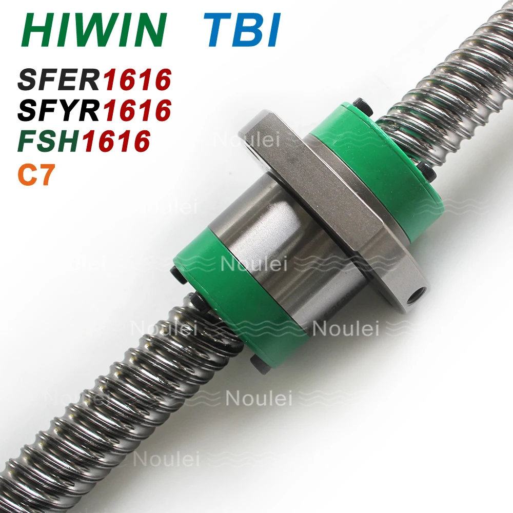 TBI HIWIN 1616 шариковый винт C7 набор 1000 мм 800 с NEWSFER1616A2 SFER1616 SFER1632 FSHR1616 высокая