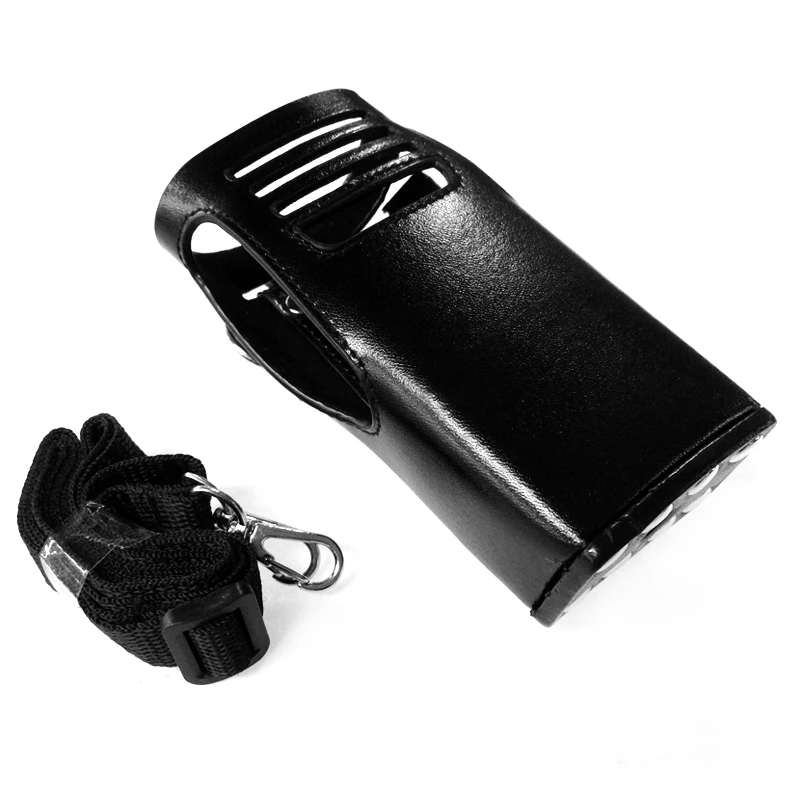 Two Way Radio Leather Protective Sleeve Shoulder Bag Hard Holster Case For Motorola XIR P8200 P8208 P6500 P6200 GP328D