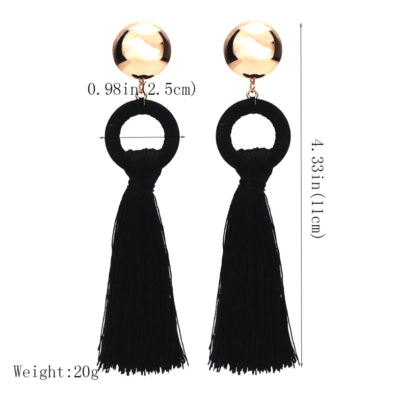 MANILAI богемные длинные серьги ручной работы с кисточками для женщин модные