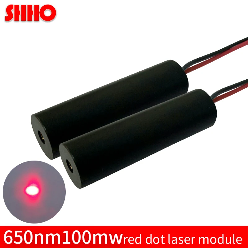 Высокое качество 650nm 100 мВт red dot лазерный модуль Регулируемый точечный красный