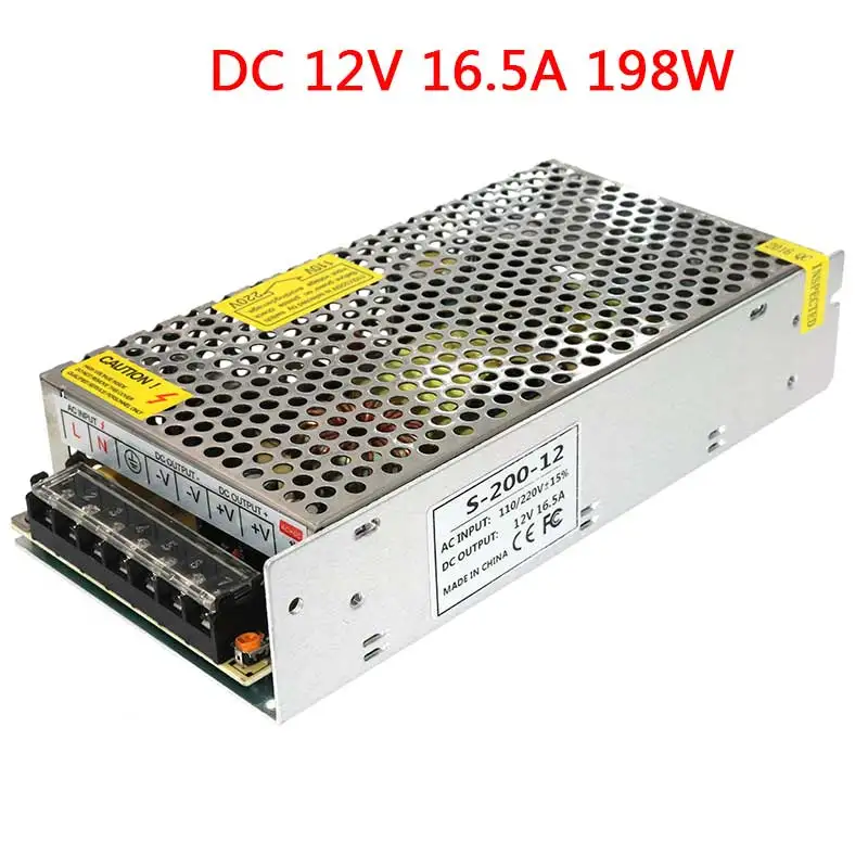Источник питания AC 110 V-220 V к DC 5V 12V 24V 1A 2A 3A 5A 10A 15A 20A 30A 50A светильник трансформатор для светодиодных лент светильник
