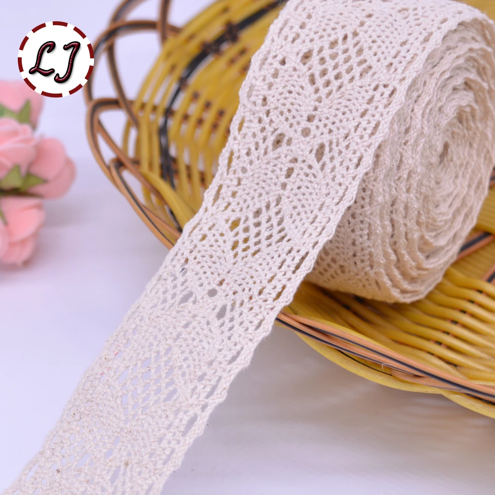 Новинка хит продаж 5yd/Лот Высококачественная бежевая кружевная ткань лента