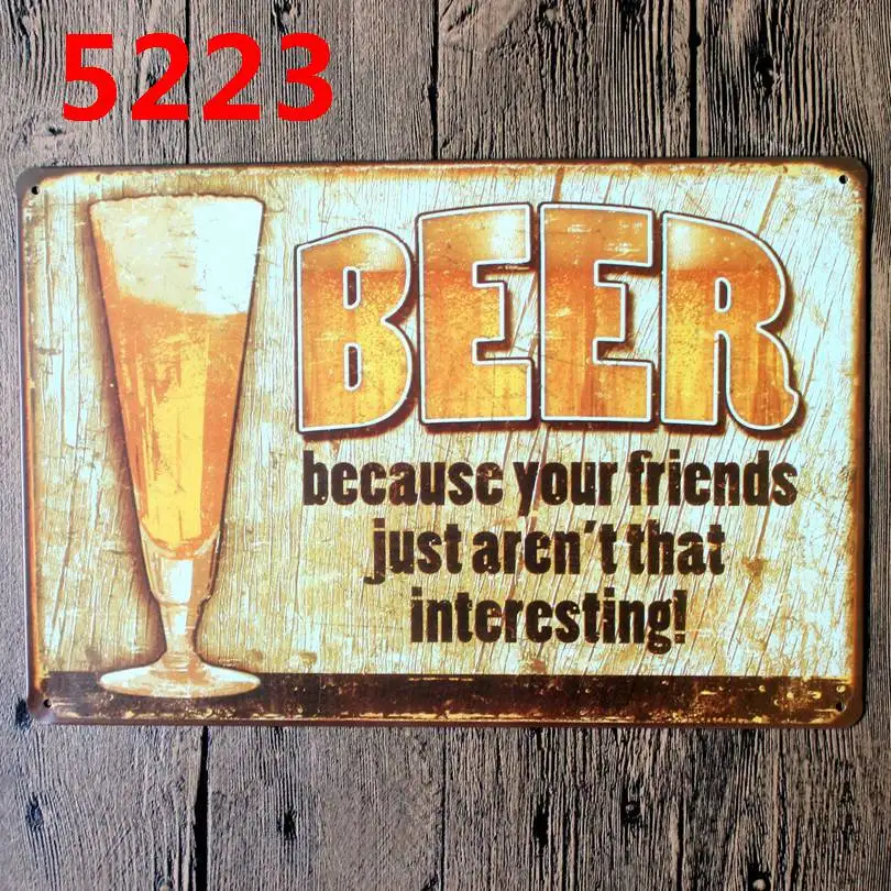 Настенный декор Good Beer Friends 30 х20 см|cuadro retro|cuadros vintageretro art |