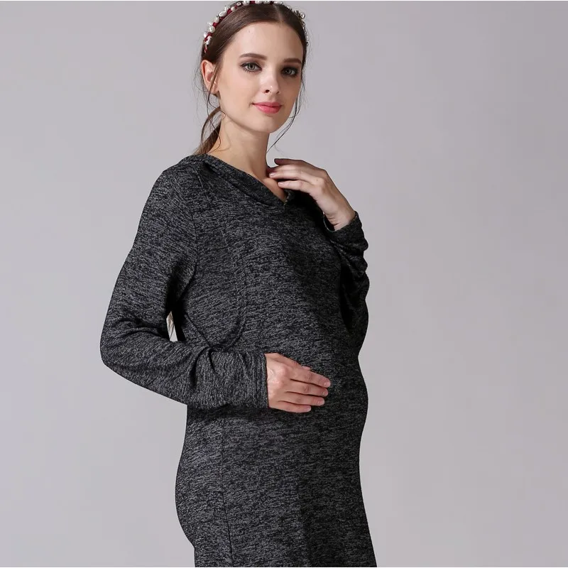Emotion Moms/Одежда для беременных с длинными рукавами; одежда для кормления; платья для беременных женщин; платье для беременных