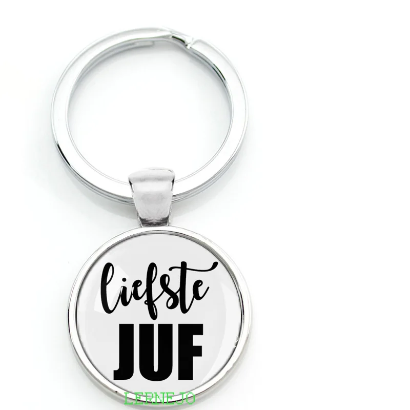 Брелок для ключей с надписью Liefste Juf | Украшения и аксессуары