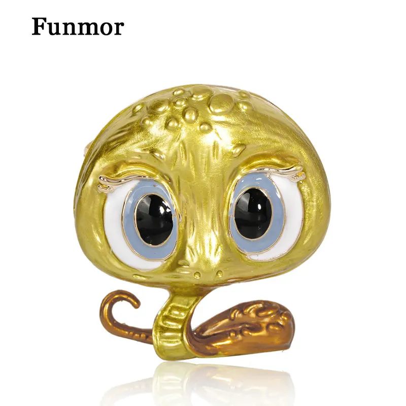 Funmor Милые Броши со змеями эмаль на булавке на Для женщин отворотом детей кардиганы, пальто бижутерия для декорирования вечерние призвание аксессуары Подарки