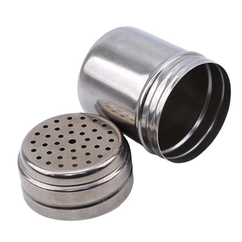 1Pc BBQ Tool Spice Jar Cooking Accessories Stainless Steel Seasoning Jar Salt Pepper Shaker Kitchen Spice Bottle Gadget