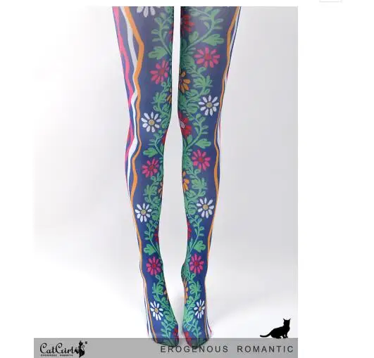 New Women Tights High Quality Fashion Woman Floral pantyhose