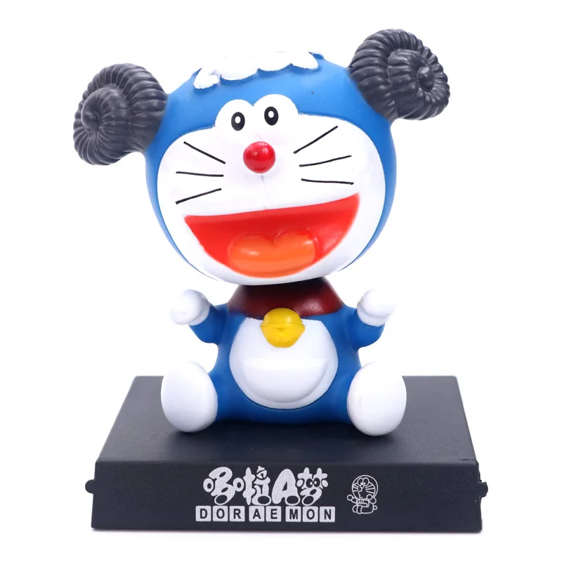 Doraemon 12 символических животных Аниме фигурки 11 см трясущийся телефон держатель