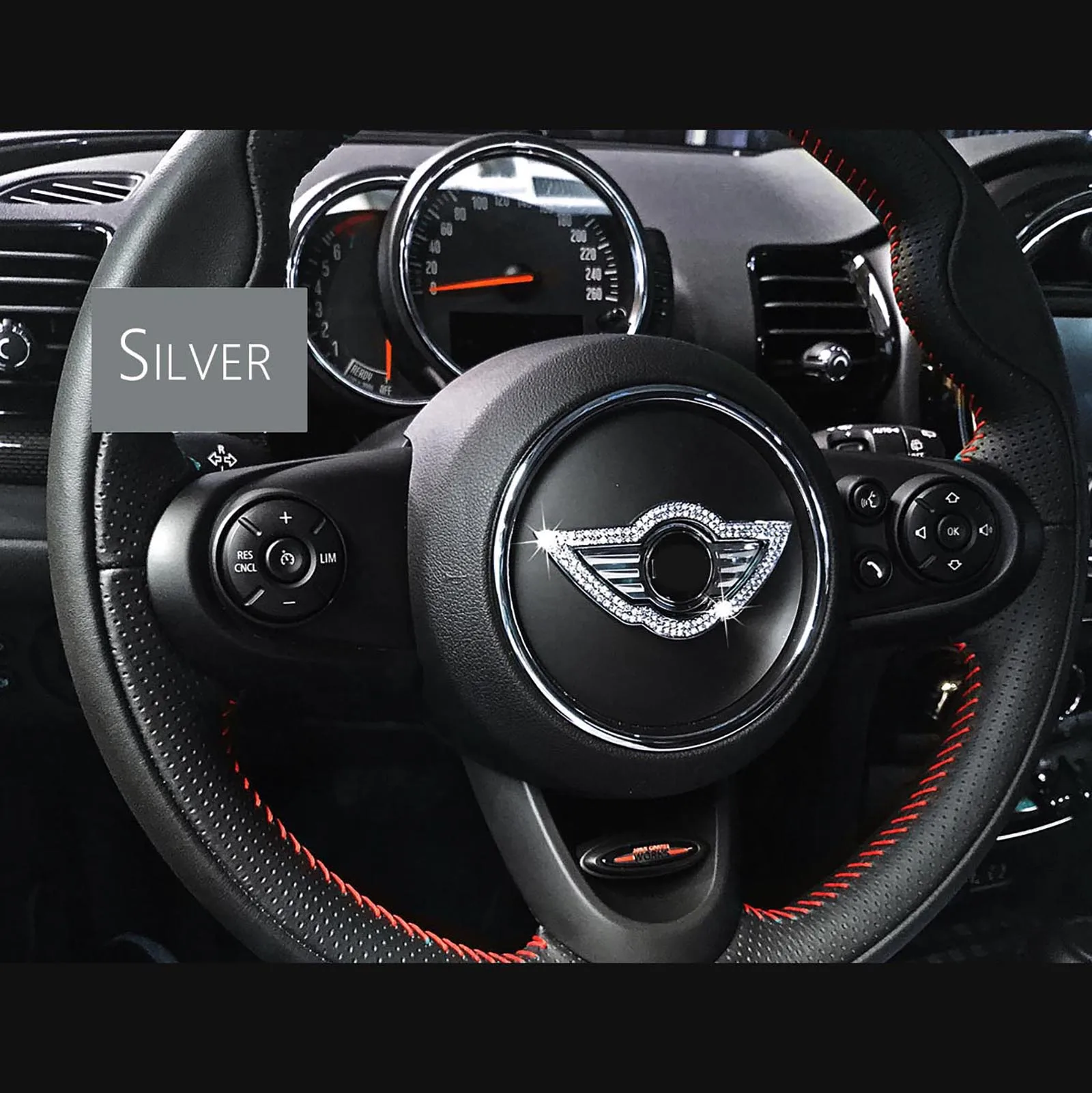 Логотип на руль украшение со стразами-кристаллами для Mini Cooper Countryman хэтчбек