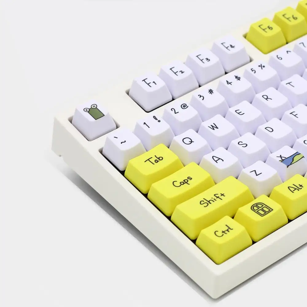 YMDK OEM профиль животных краситель подлежащая покраске PBT колпачок для клавиш 108
