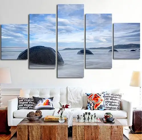 2017 г. художественное полотно без рамки картина для гостиной голубое небо камень