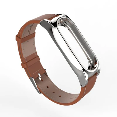 for mi band 2 Zuczug ремень из натуральной кожи для Xiaomi Mi Band 1/1 s/2 коровьей материал ремешки на запястье браслет заменить аксессуары - Цвет: for mi band 2