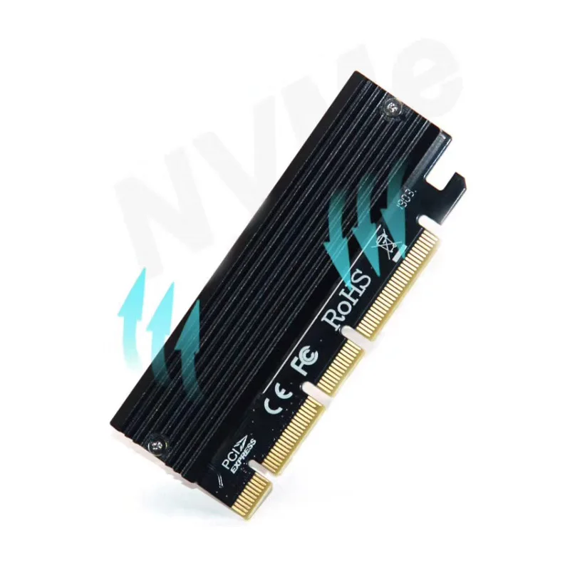Адаптер M.2 NVME Raiser PCIE к M2 высокоскоростной совместимый светодиодный светодиодным