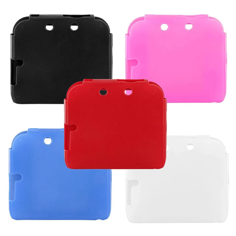 Однотонный защитный силиконовый чехол для игровой консоли Nintendo 2DS|Запасные