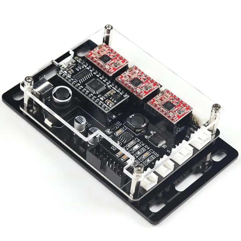 Eleksmana V5.2 Grbl Cnc материнская плата Usb 3 Осевая карта управления Diy части устройства