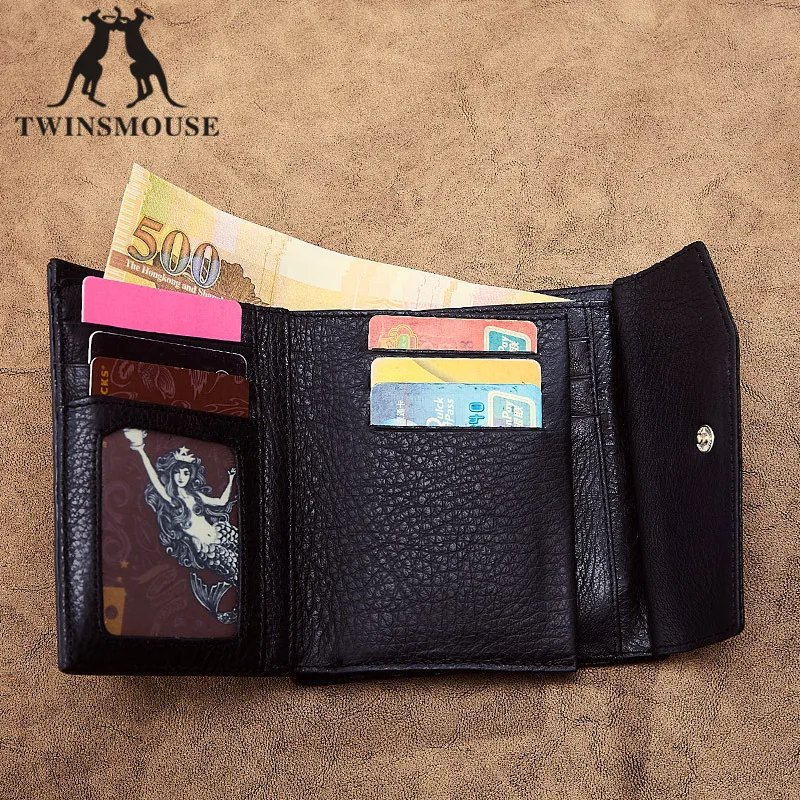 Fashion short paragraph multi-card wallet Simple trend ladies wild High capacity buckle bag |