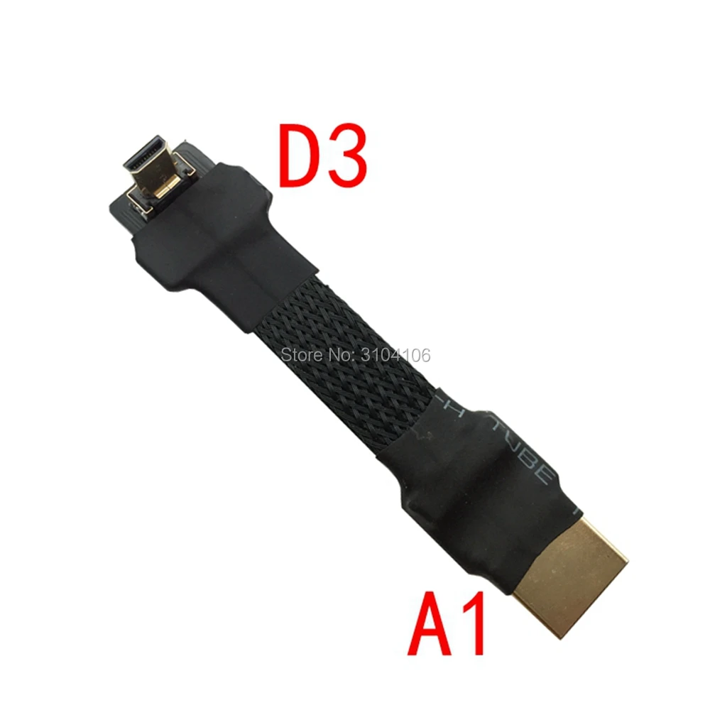 A1HDMI 2,0 мужчина к FPV HDMI Mini HDMI Micro HDMI экранированный FPC плоский кабель 4 К 60 Гц 5 см-50 см для Multicopter аэрофотосъемки