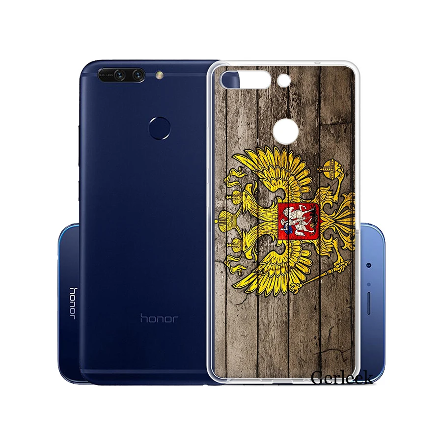 Чехол для телефона с флагом России Huawei Honor 6A 7A 7C 7X 8X 8 9 10 Lite Play мягкие чехлы из ТПУ |