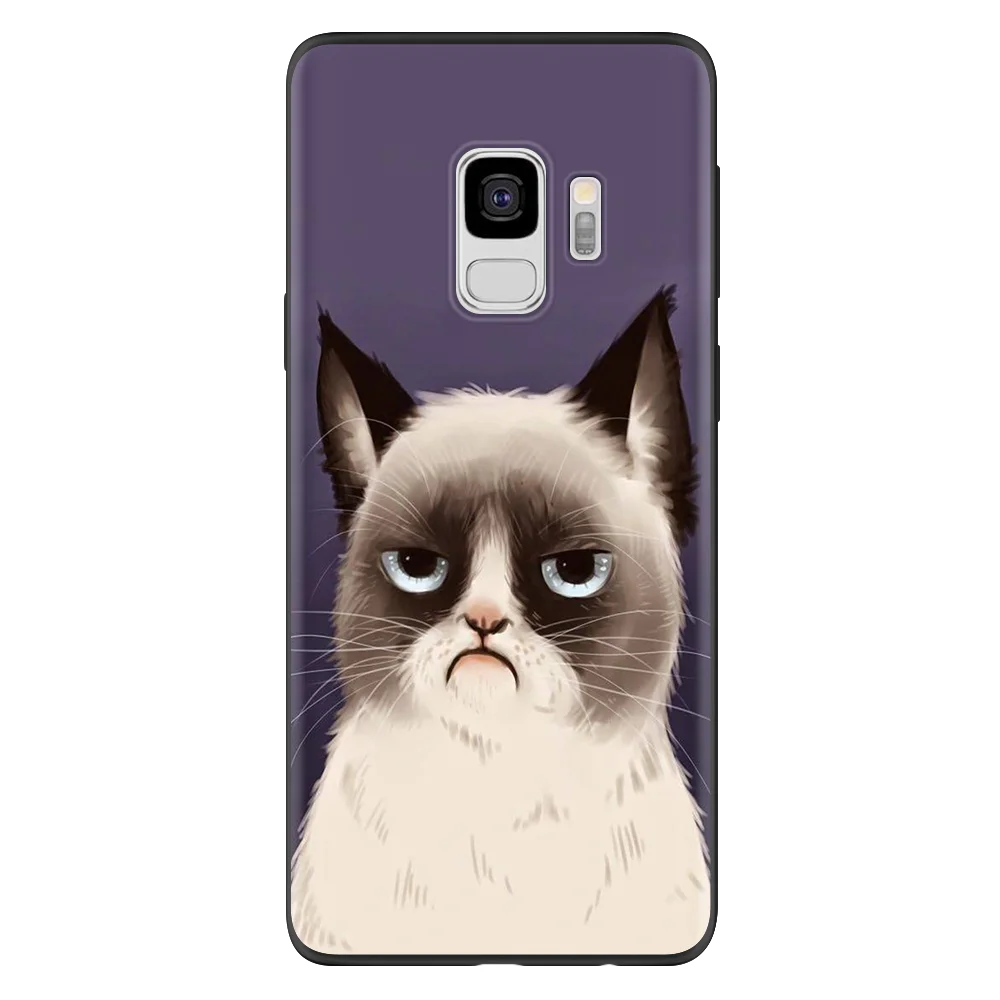 Чехол из ТПУ с кошкой чехол для samsung Galaxy A50 A70 Note 8 9 10 Pro S8 S9 S10 плюс S10e J4 J6 плюс A9 J5 J7 Prime J3 M30 чехол
