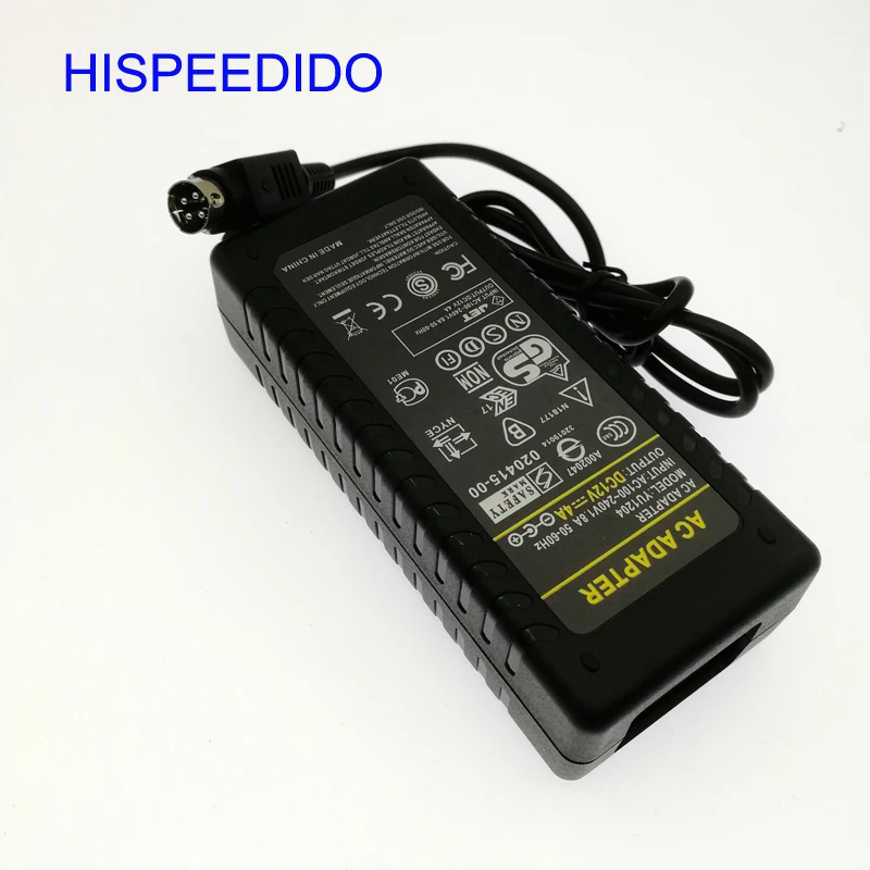 Сменный блок питания hisedido 12 В 4 pin сетевой адаптер для зарядного устройства Huntkey с