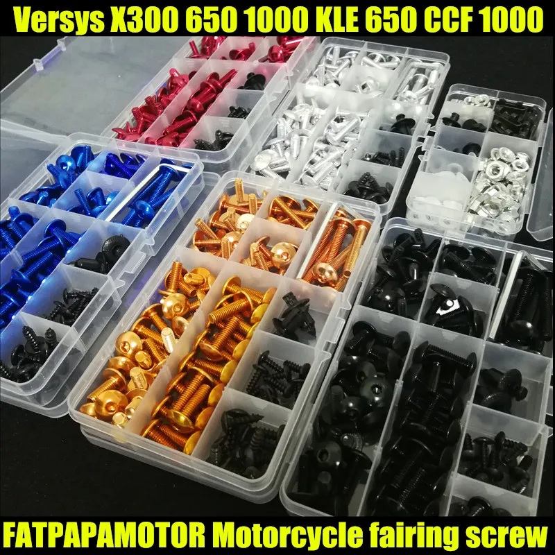 

Universal Motorcycle Fairing Bolts Screw Moto Spring Bolts For KAWASAKI Versys X300 650 1000 KLE 650 CCF 1000 KLE600