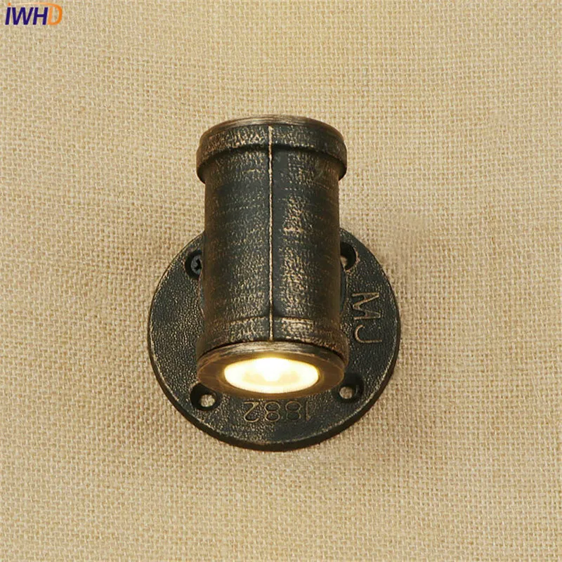 Loft Style Iron Water Pipe Lamp LED Wall Sconce Double Head Industrial Vintage Light Fixtures Home Lighting Lampara Pared | Освещение