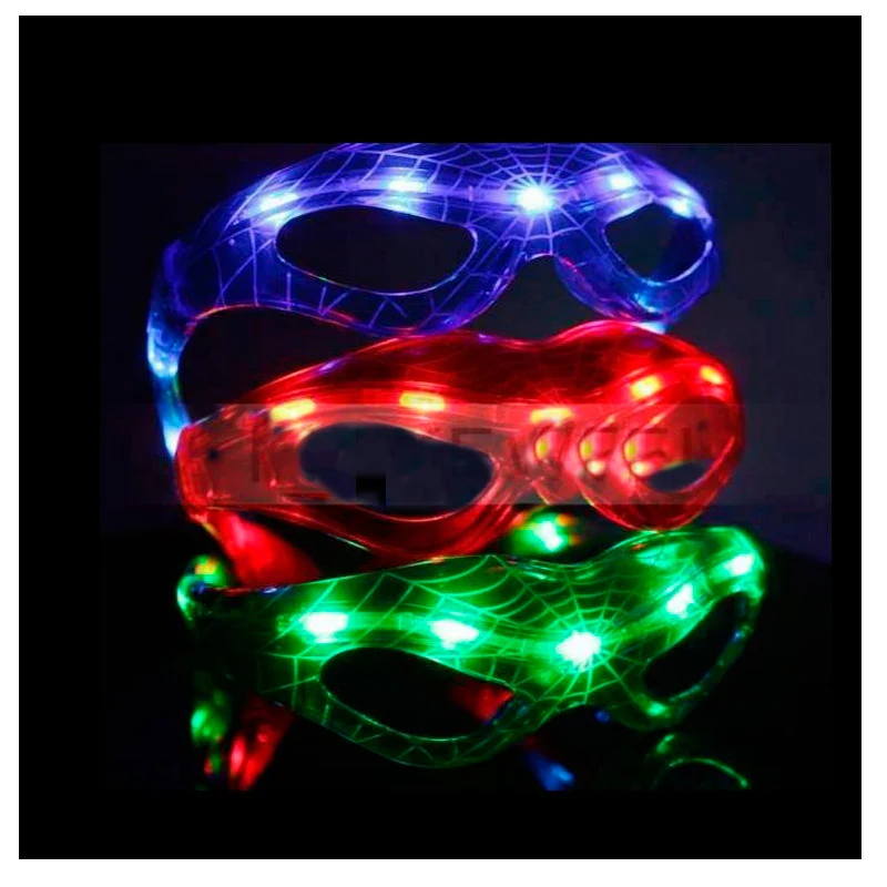 2018 Led Wedding Dress 20pcs/lot Luminous Spiderman Glasses Cool Flashing Glow In The Dark Colorful Toys For Children And Adult | Дом и сад