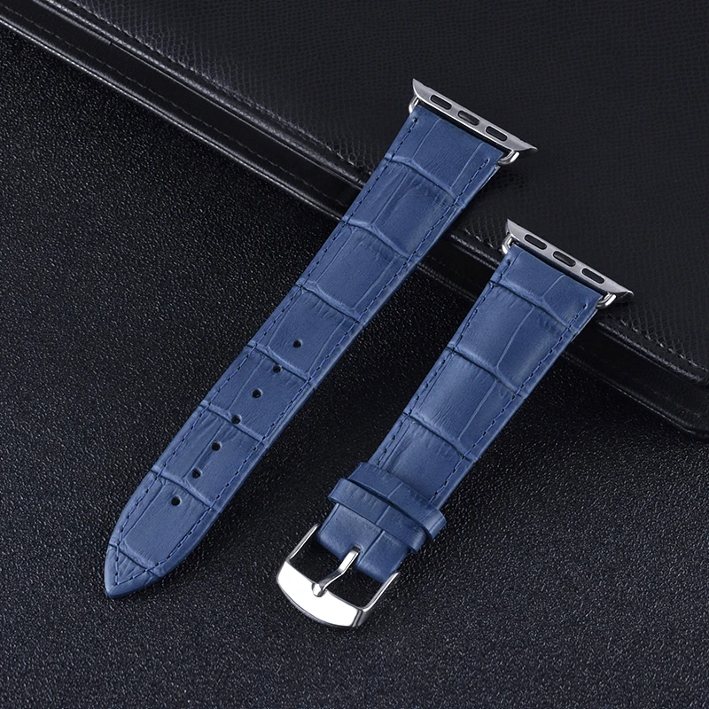 Ремешок Mling из натуральной кожи для Apple Watch Band 3 2 1 38 мм 42 мм сменный ремешок для iWatch 4 40 мм 44 мм браслет для наручных часов