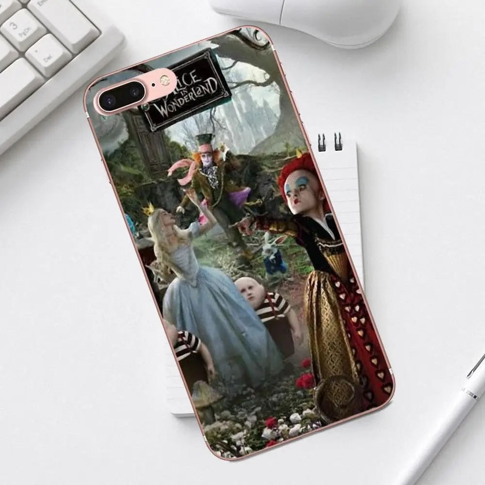 Qdowpz Alice In Wonder мы все с ума здесь для Galaxy Alpha Core Prime Note 4 5 8 S3 S4 S5 S6 S7 S8 S9 mini edge Plus|Бамперы|