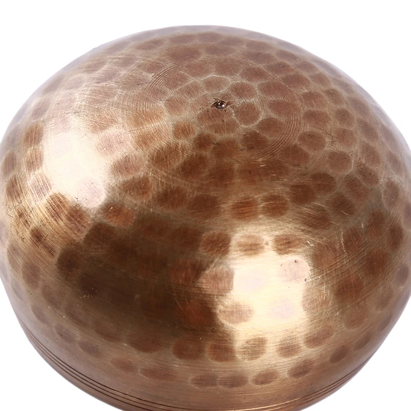 8 см Диам ручной работы Будда Тибет чаша обряд музыкальная терапия медный