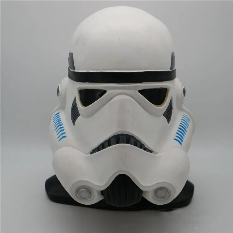 latex Darth Vader Helmet LED Star Wars Mask Imperial Stormtrooper Helmet Halloween Star Wars Mask Cosplay Theme Party Mask latex PVC - Цвет: latex