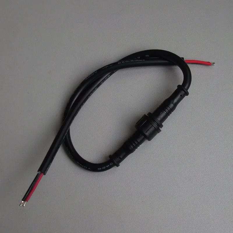 2Pin DC водонепроницаемый разъем адаптера питания провода 0.5mm2 Удлинительный кабель