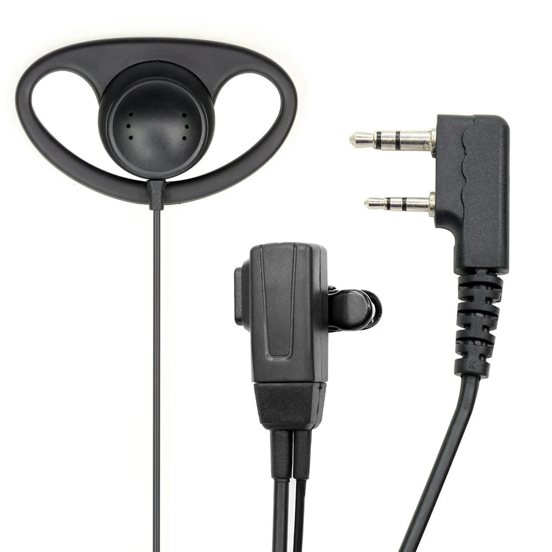 D образный Мягкий ушной крючок для наушников 2 Pin PTT с микрофоном гарнитура UV 5R 888S