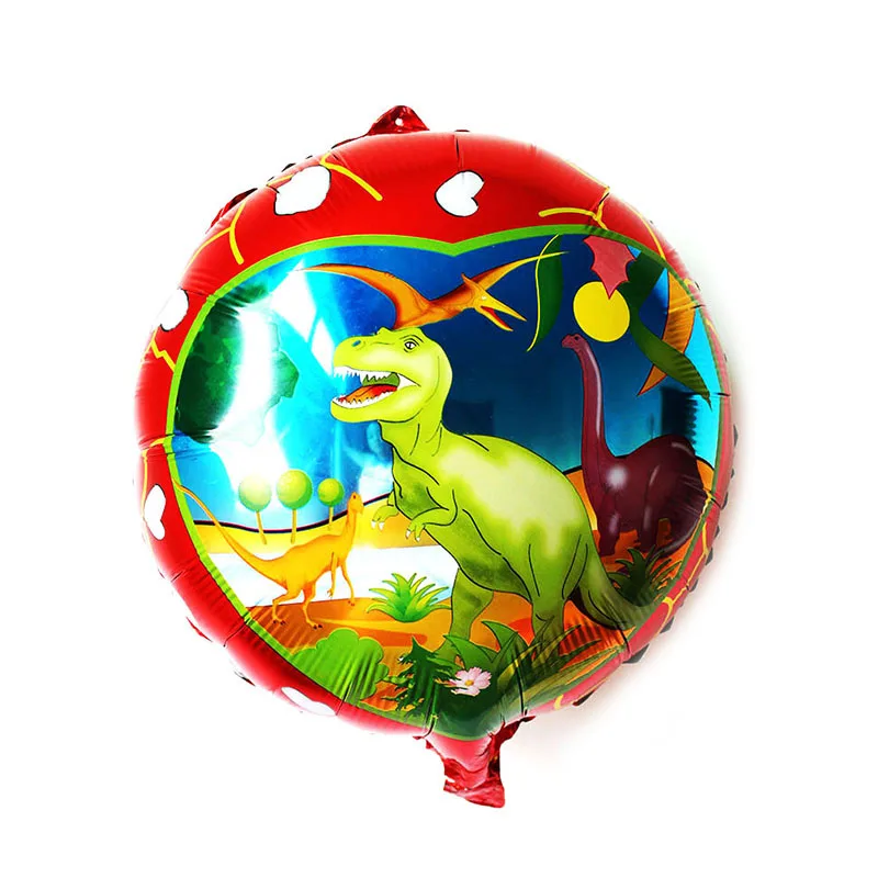 12 шт./лот 18 дюймов динозавр вечерние воздушный шар из фольги hleium globos baby shower мальчик украшения Парк Юрского периода воздушные шары ко дню рождения - Цвет: 18inch wb dinosaur