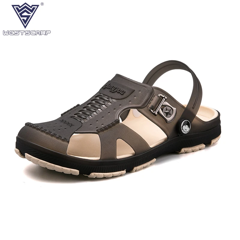 WEST уступа 2018 Новый Для мужчин сандалии лето Одежда высшего качества открытый