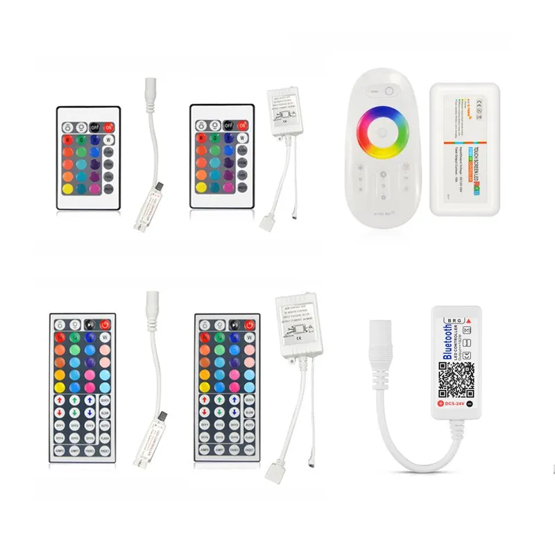 12 В светодиодные ленты свет RGB контроллер 44/24 ключи Wi Fi Bluetooth светодиодный контроллер для 2835 5050 светодиодные ИК беспроводной отдаленных
