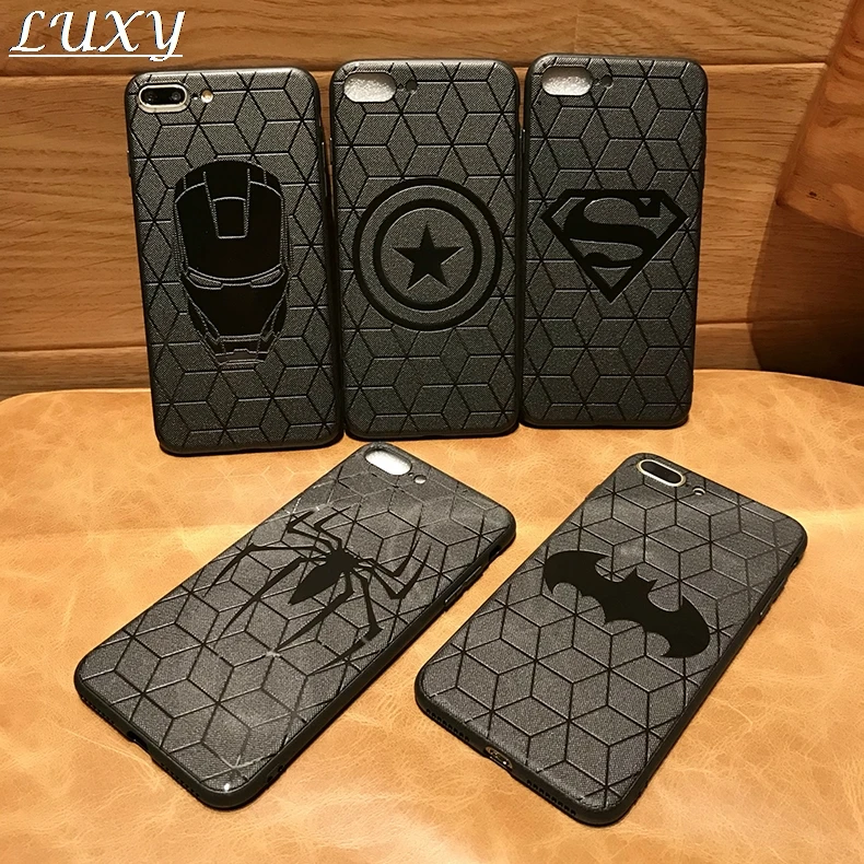 Marvel Мстители углеродного волокна Капитан Америка щит супергерой чехол для iPhone X XS