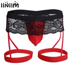 Трусы-стринги мужские, кружевные, цвет в ассортименте, M L XL XXL, 1 шт