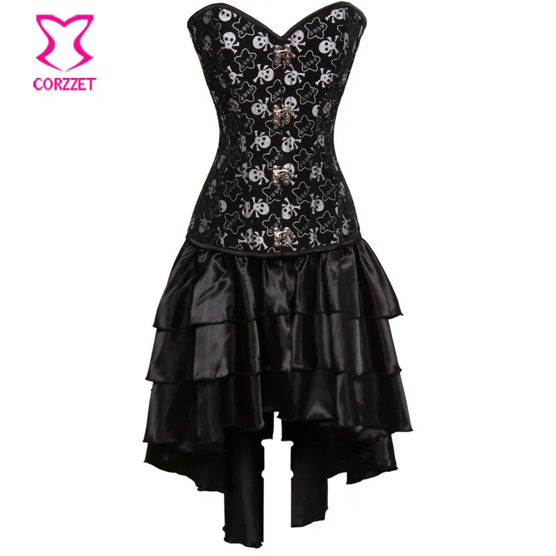 Женский корсет в стиле стимпанк с рисунком черепа|corset jeans|clothing rugbyclothing stock |