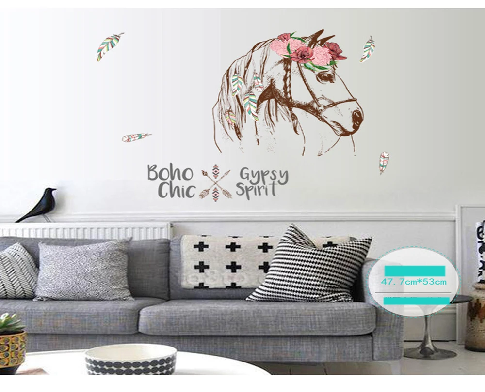 Креативные наклейки животные обои домашнее украшение настенные Декор искусство