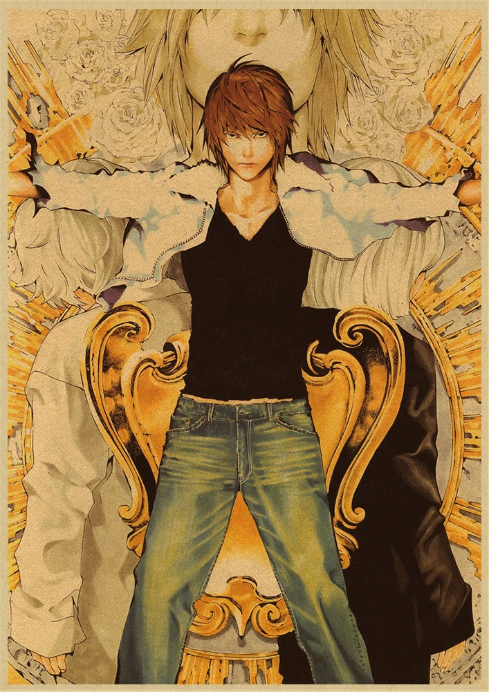 Death Note A стиль японский мультфильм комикс плакат крафт настенная бумажная наклейка Бар Кафе декоративный Paintin