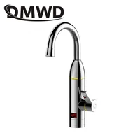 dmwd electric kitchen instant heating faucet heater hot cold dual use tankless water quickly heating tap shower with led display