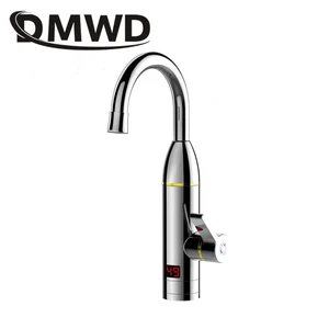 dmwd electric kitchen instant heating faucet heater hot cold dual use tankless water quickly heating tap shower with led display free global shipping