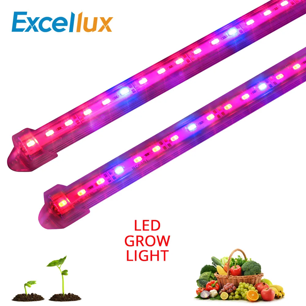 Фото 2 шт./4 шт. DC12V 5630 50 см LED Grow Light Bar полный спектр растущих ламп 5Red 1 Blue/LEDs парниковый