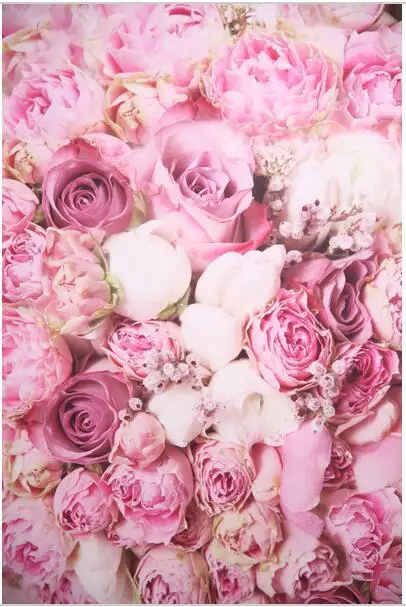 3D белого и розового цвета с цветочным узором в виде роз цветок фон полиэстер или