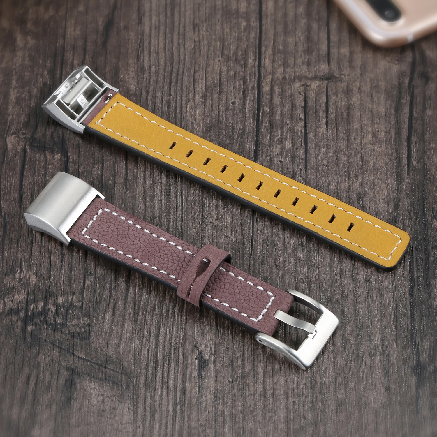 Oulucci кожаный ремешок Замена сменный fitbit charge 2 полосы Смарт-часы для фитнеса с для fit bit charge 2