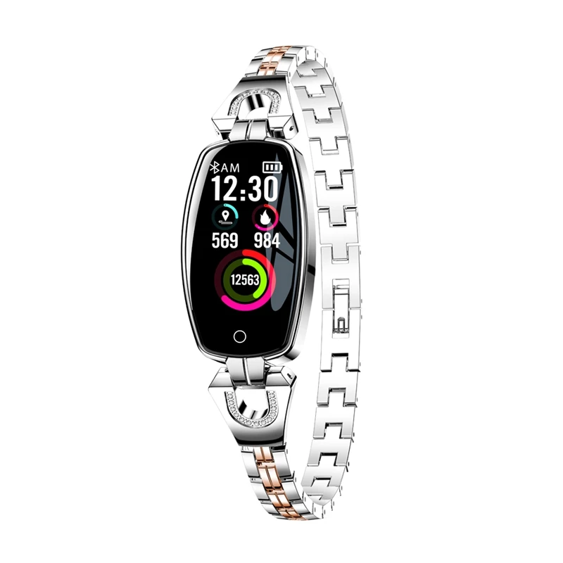 ABGN Hot-H8 women smart wristband Fitness bracelet Heart Rate Monitor blood pressure oxygen band best gift for Lad | Электроника